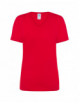 2Damen Tsrl Cmfp Lady Comfort T-Shirt mit V-Ausschnitt Rot Jhk