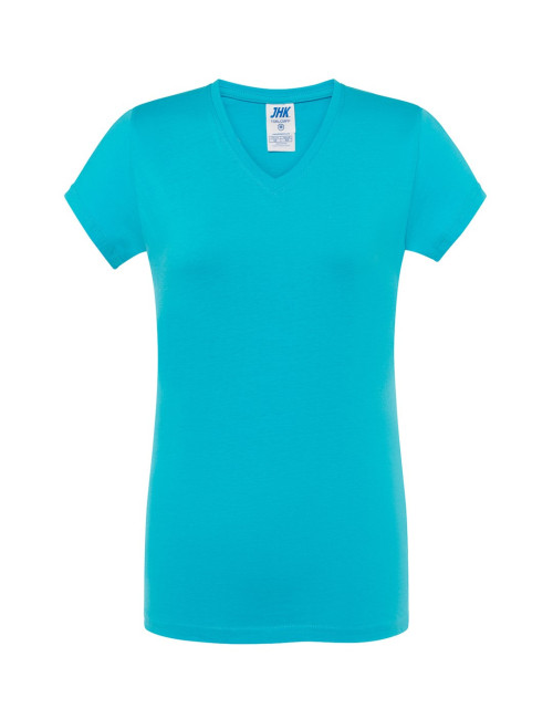 T-shirt for women tsrl cmfp lady comfort v-neck turquoise Jhk