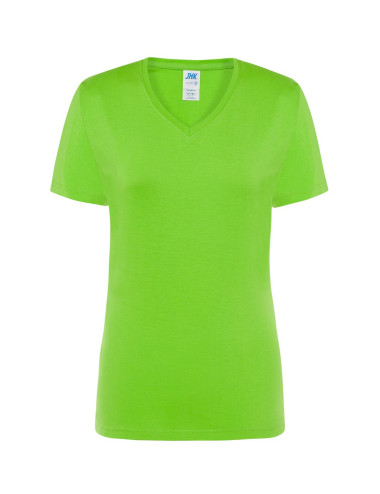 Damen Tsrl Cmfp Lady Comfort T-Shirt mit V-Ausschnitt Limettengrün JHK