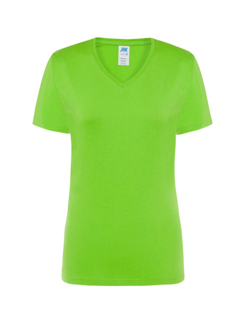 Damen Tsrl Cmfp Lady Comfort T-Shirt mit V-Ausschnitt Limettengrün JHK