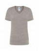 Damen Tsrl Cmfp Lady Comfort T-Shirt mit V-Ausschnitt Grau Melange JHK