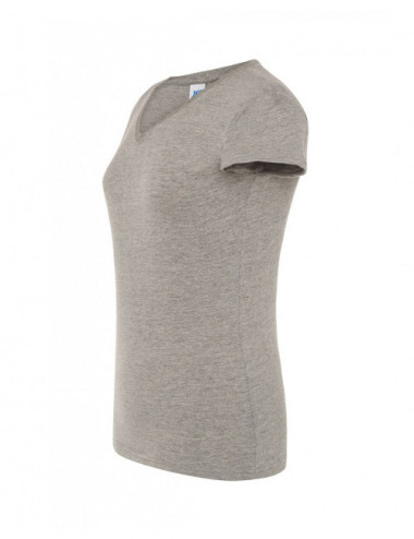Damen Tsrl Cmfp Lady Comfort T-Shirt mit V-Ausschnitt Grau Melange JHK