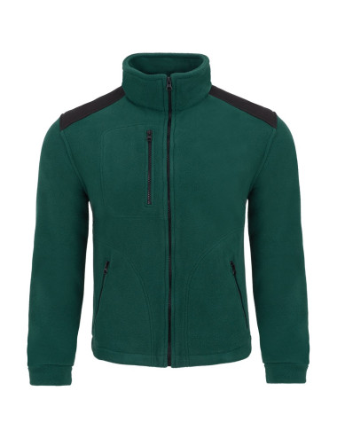 Super warmes Herren-Fleece, verstärkt, FLRA 340 Premium Bottle Green/Black JHK