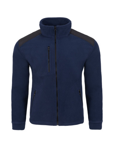 JHK Herren Fleece FLRA 340 PREMIUM Marineblau/Schwarz