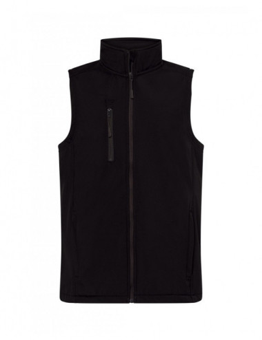 Softhshell vest jacket black Jhk