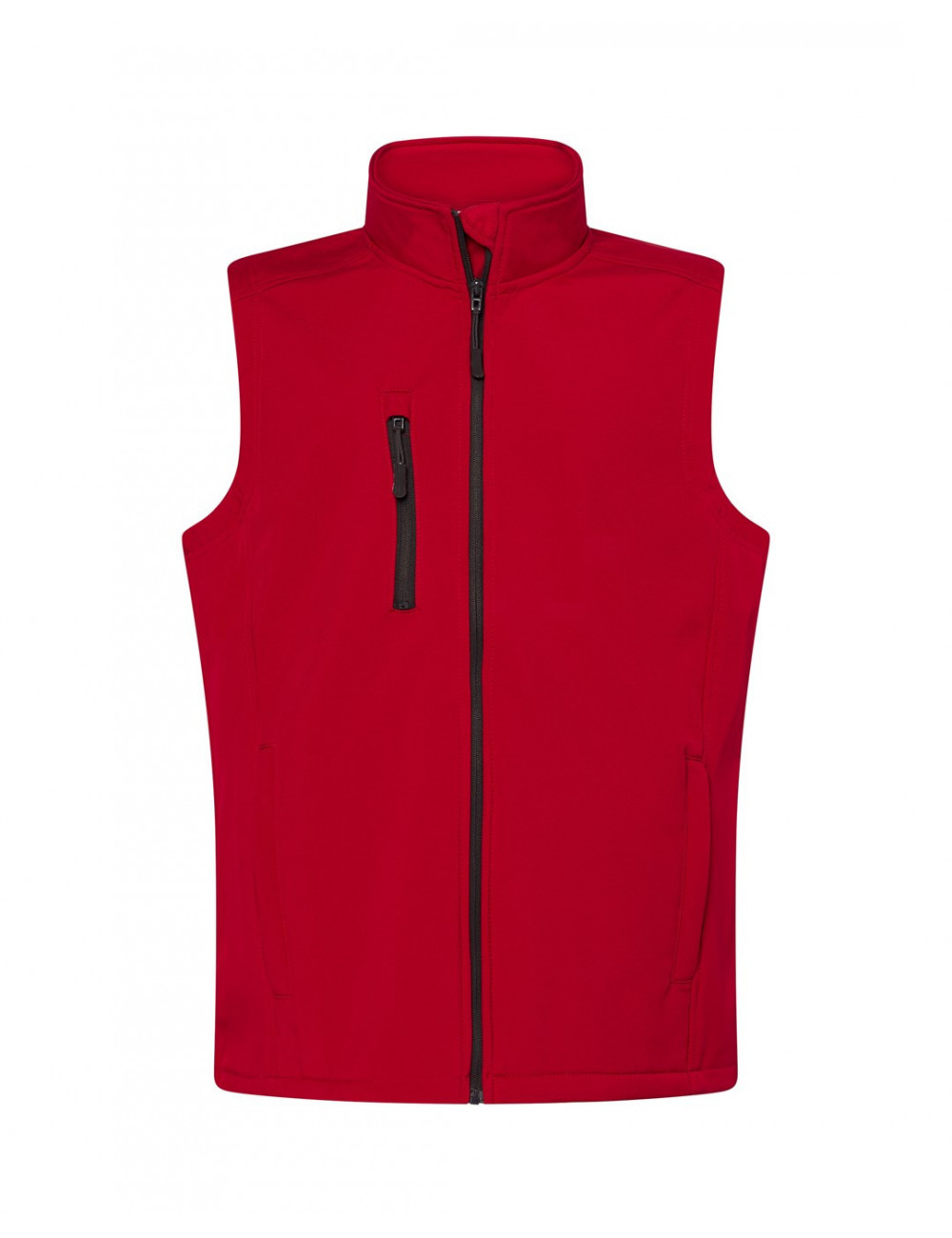 Softhshell vest jacket red Jhk