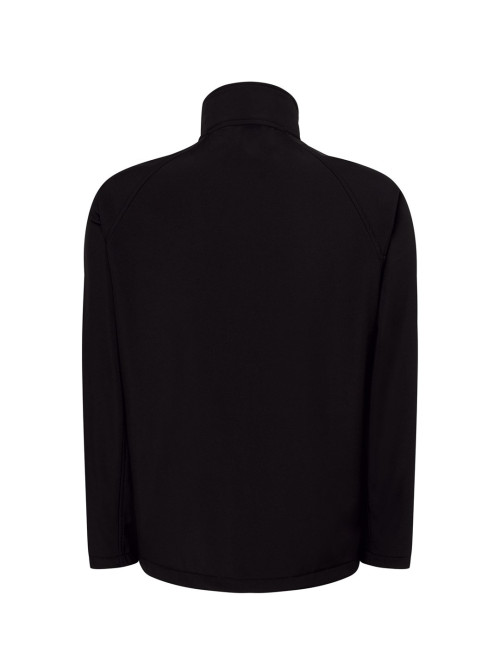 Custom printed softshell jacket with embroidered logo