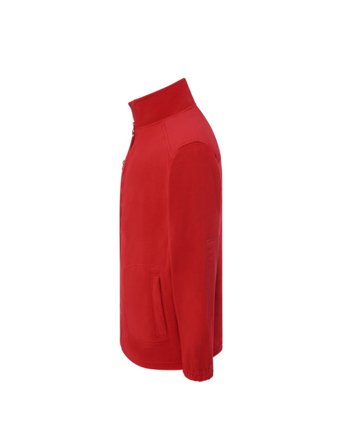 Herren-Arbeitskleidung aus rotem Fleece mit Stickerei für Unternehmen, JHK