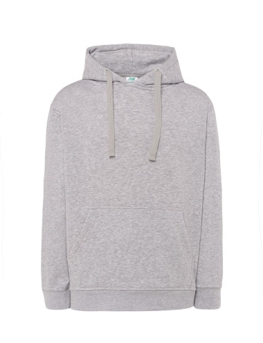 Men`s sweatshirt swra kng kangaroo gray melange Jhk