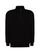Bluza dresowa męska swra zip half zip czarny Jhk