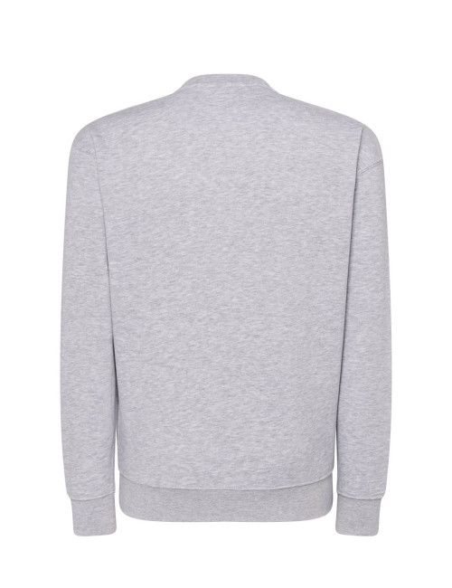 Bluza dresowa męska swra 290 sweatshirt popielaty melanż Jhk