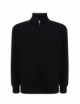 2Herren-Sweatshirt mit durchgehendem Reißverschluss, schwarz, JHK