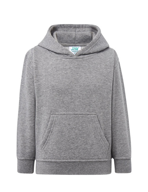 Bluza dresowa dziecięca swrk kng kid kangaroo szary melanż Jhk