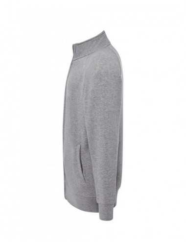 Herren-Sweatshirt mit durchgehendem Reißverschluss, Graumelange JHK