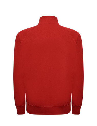 Bluza dresowa męska full zip sweatshirt czerwony Jhk