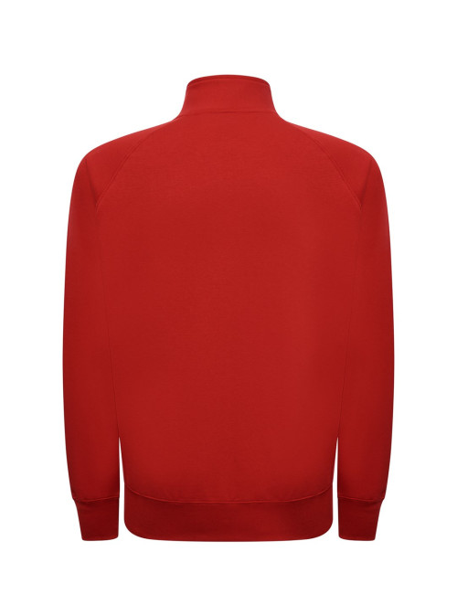 Herren-Sweatshirt mit durchgehendem Reißverschluss, rot, JHK