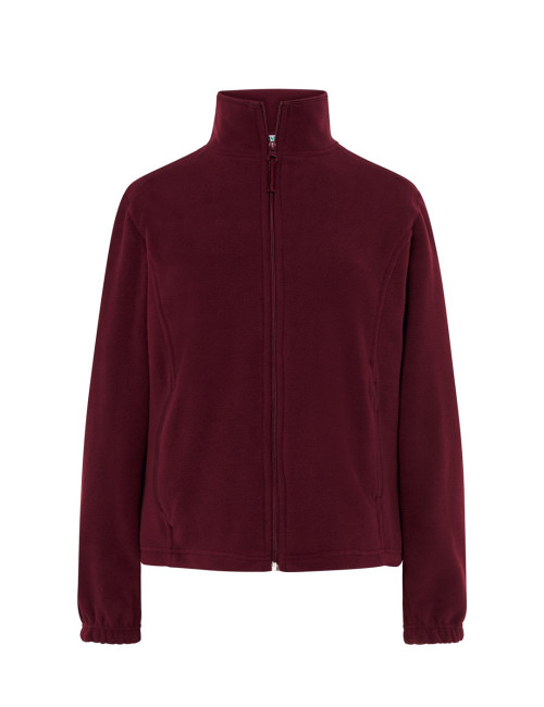 Ciepła bluza polarowa damska 300 g/m2, regulowany dół polar flrl 300 burgundowy Jhk