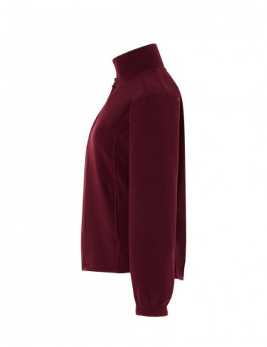 Warmes Damen-Fleece-Sweatshirt 300 g/m2, verstellbarer Boden Fleece Flrl 300 Burgund Jhk