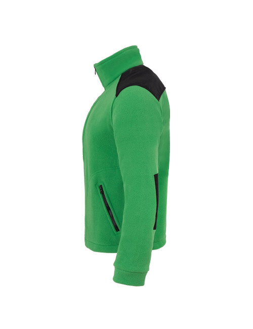 Super warmes Herren-Fleece, verstärkt, FLRA 340 Premium Green/Black JHK