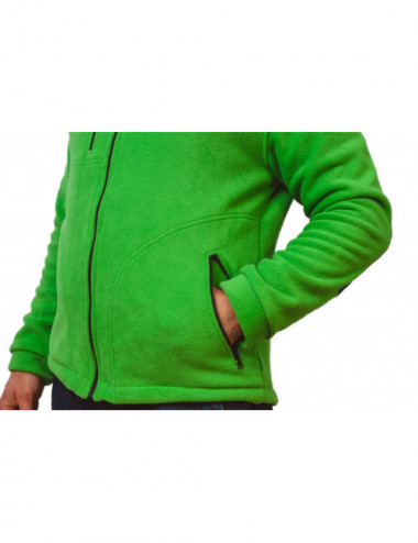 Super warmes Herren-Fleece, verstärkt, FLRA 340 Premium Green/Black JHK