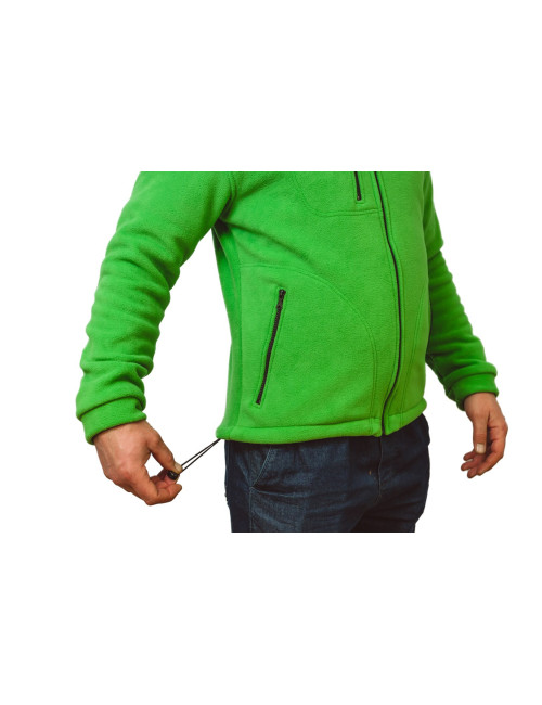 Super warmes Herren-Fleece, verstärkt, FLRA 340 Premium Green/Black JHK