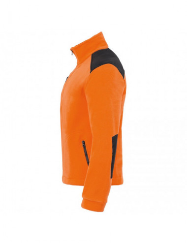 Super warmes Herren-Fleece, verstärkt, FLRA 340 Premium Orange/Schwarz Jhk