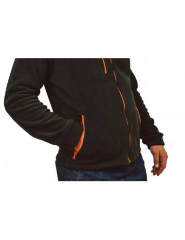 Men`s fleece flra 340 premium black/orange Jhk