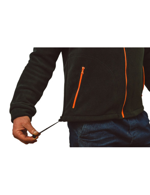 Men`s fleece flra 340 premium black/orange Jhk