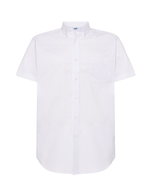 Men`s sha oxf ss wh white shirt Jhk