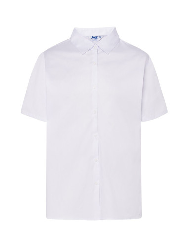 Women`s shl oxf ss wh white shirt Jhk