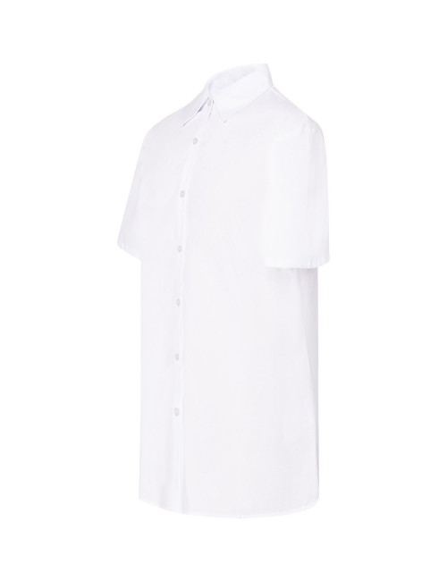 Women`s shl oxf ss wh white shirt Jhk