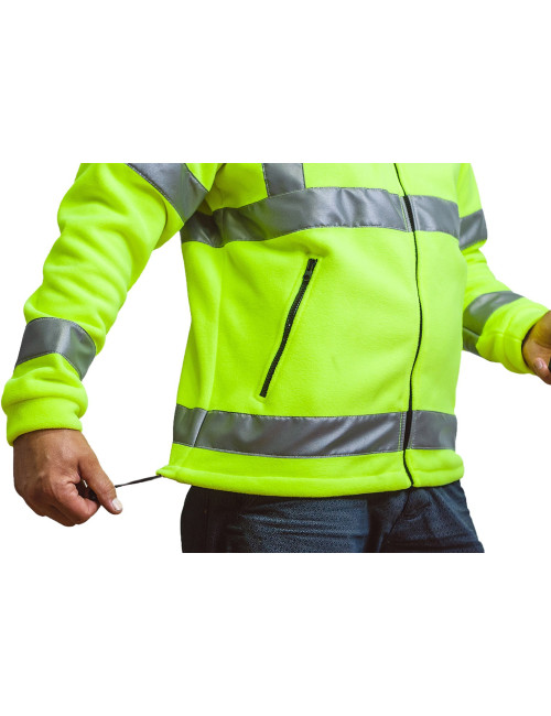 Herren Fleece FLRA 340 HV Premium Gold Fluor Jhk