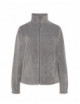 2Warmes Damen-Fleece-Sweatshirt 300 g/m2, verstellbarer Boden Fleece Flrl 300 Grau meliert Jhk