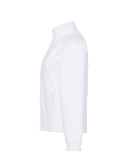 Warmes Damen-Fleece-Sweatshirt 300 g/m2, weißes JHK Polar FLRL 300-Logo