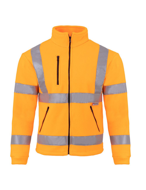 Herrenfleece flra 340 hv premium orange fluor Jhk