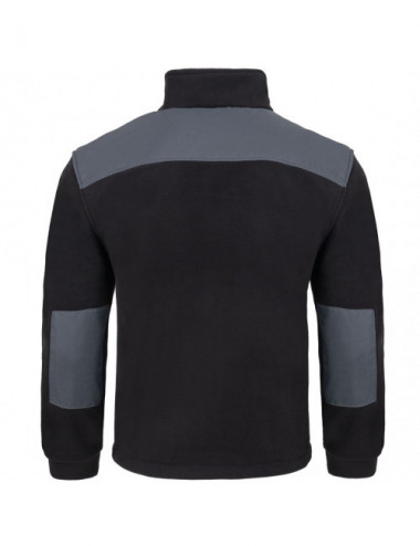 Super warmes Herren-Fleece, verstärkt, FLRA 340 Premium Black/Graphit JHK