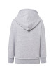 Kinder-Kapuzenpullover, grau meliert JHK