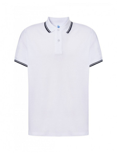 Men`s polo shirts polo pora 210 contrast white/navy Jhk