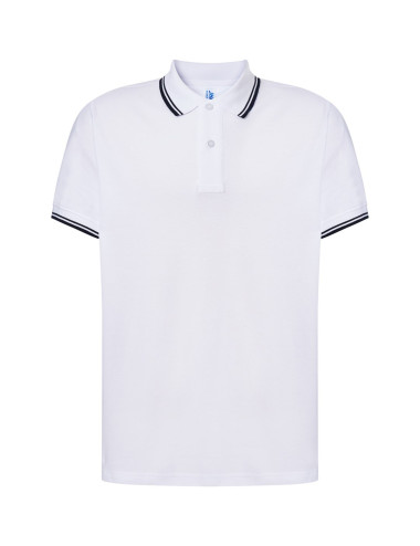 Men`s polo shirts polo pora 210 contrast white/navy Jhk