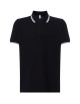 Herren Poloshirts Polo Pora 210 Kontrast Schwarz/Weiß Jhk