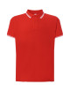 Herren Poloshirts Polo Pora 210 Kontrast Rot/Weiß Jhk