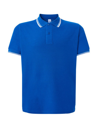 Koszulki polo męska polo pora 210 contrast royal niebieski/biały Jhk