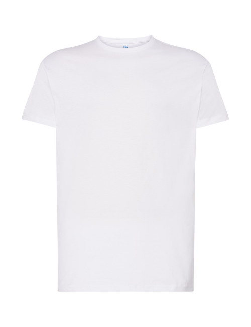 "Koszulka męska JHK TSR160 Regular Combed WH White - Idealna na nadr