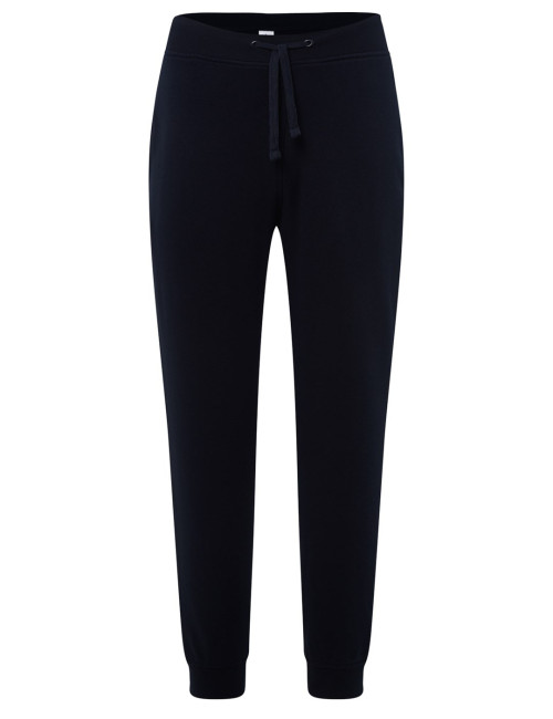 Sweats pants cuff man navy blue Jhk