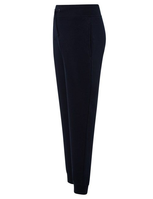 Sweats pants cuff man navy blue Jhk