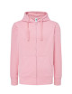Women`s sweatshirt swul hood full zip pink Jhk