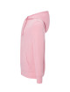Damen-Sweatshirt mit Kapuze, durchgehendem Reißverschluss, rosa JHK