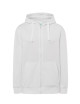 Damen-Sweatshirt mit Kapuze, durchgehendem Reißverschluss, weiß, Jhk
