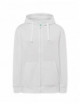 Women`s sweatshirt swul hood full zip wh white Jhk