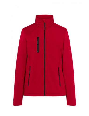 Softhshell lady jacket red Jhk